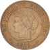 Moneda, Francia, Cérès, Centime, 1875, Paris, EBC, Bronce, KM:826.1