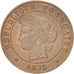 Moneda, Francia, Cérès, Centime, 1875, Paris, MBC+, Bronce, KM:826.1