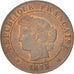 Monnaie, France, Cérès, Centime, 1875, Bordeaux, SUP, Bronze, KM:826.2