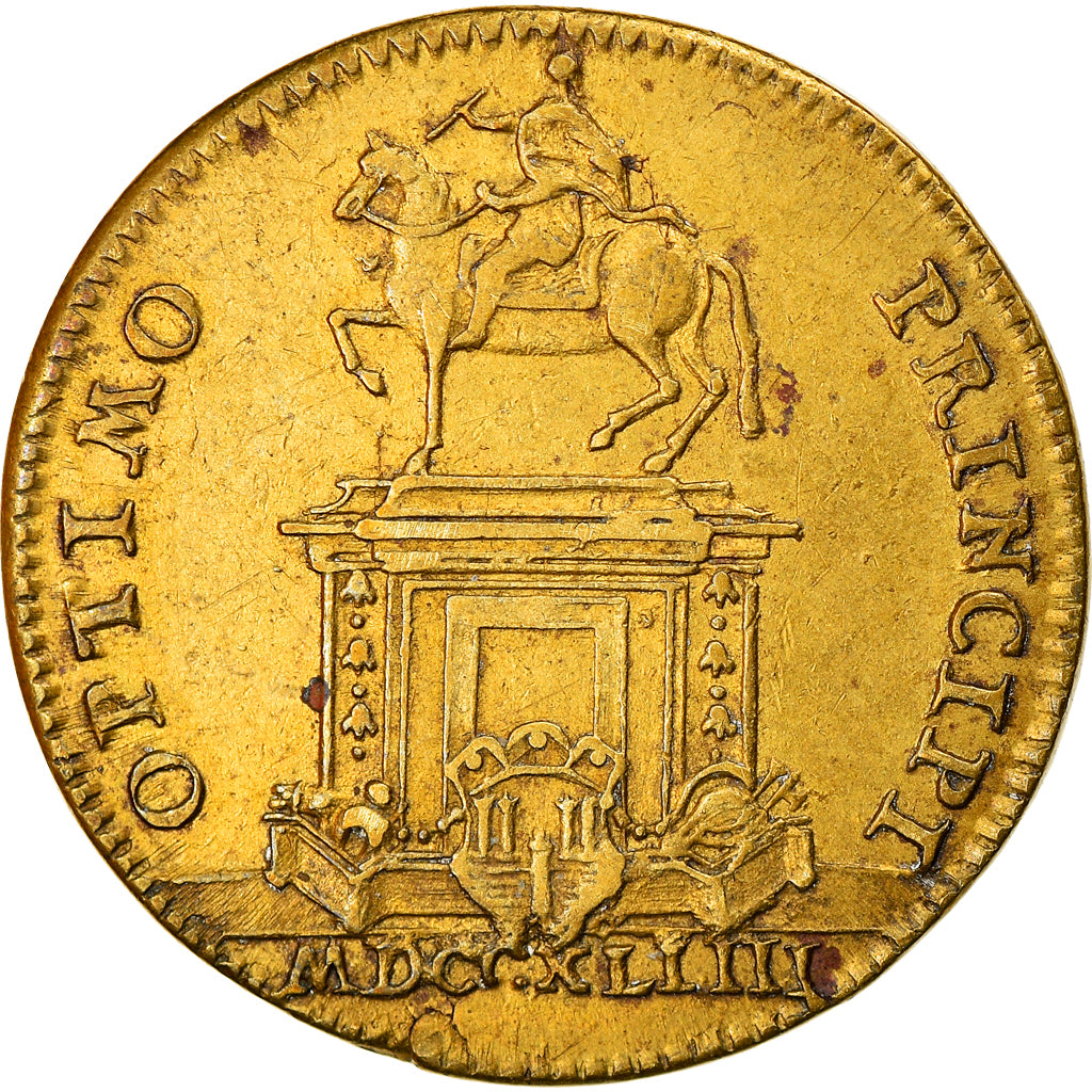 France, Token, Louis XV, Statue de Louis XV à Bordeaux, History, 1744