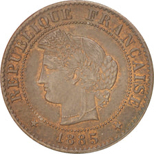 Frankreich, Cérès, Centime, 1885, Paris, SS, Bronze, KM:826.1, Gadoury:88