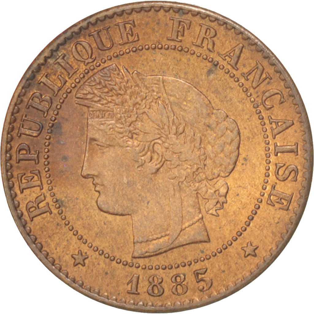 Coin, France, Cérès, Centime, 1885, Paris, AU(50-53), Bronze, KM:826.1