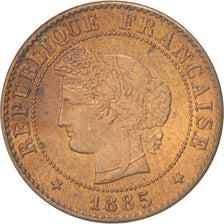 Moneta, Francja, Cérès, Centime, 1885, Paris, AU(50-53), Bronze, KM:826.1