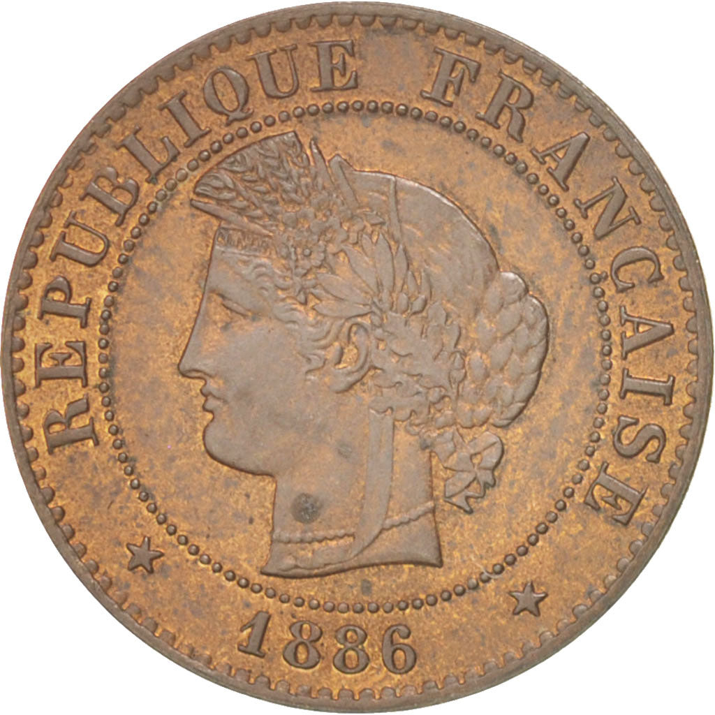 Coin, France, Cérès, Centime, 1886, Paris, AU(50-53), Bronze, KM:826.1