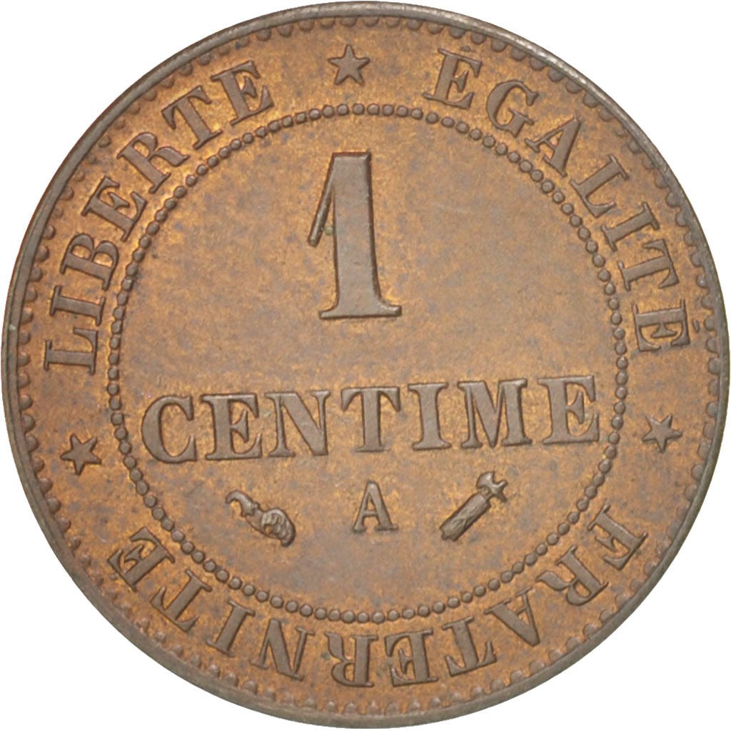 Coin, France, Cérès, Centime, 1886, Paris, AU(50-53), Bronze, KM:826.1