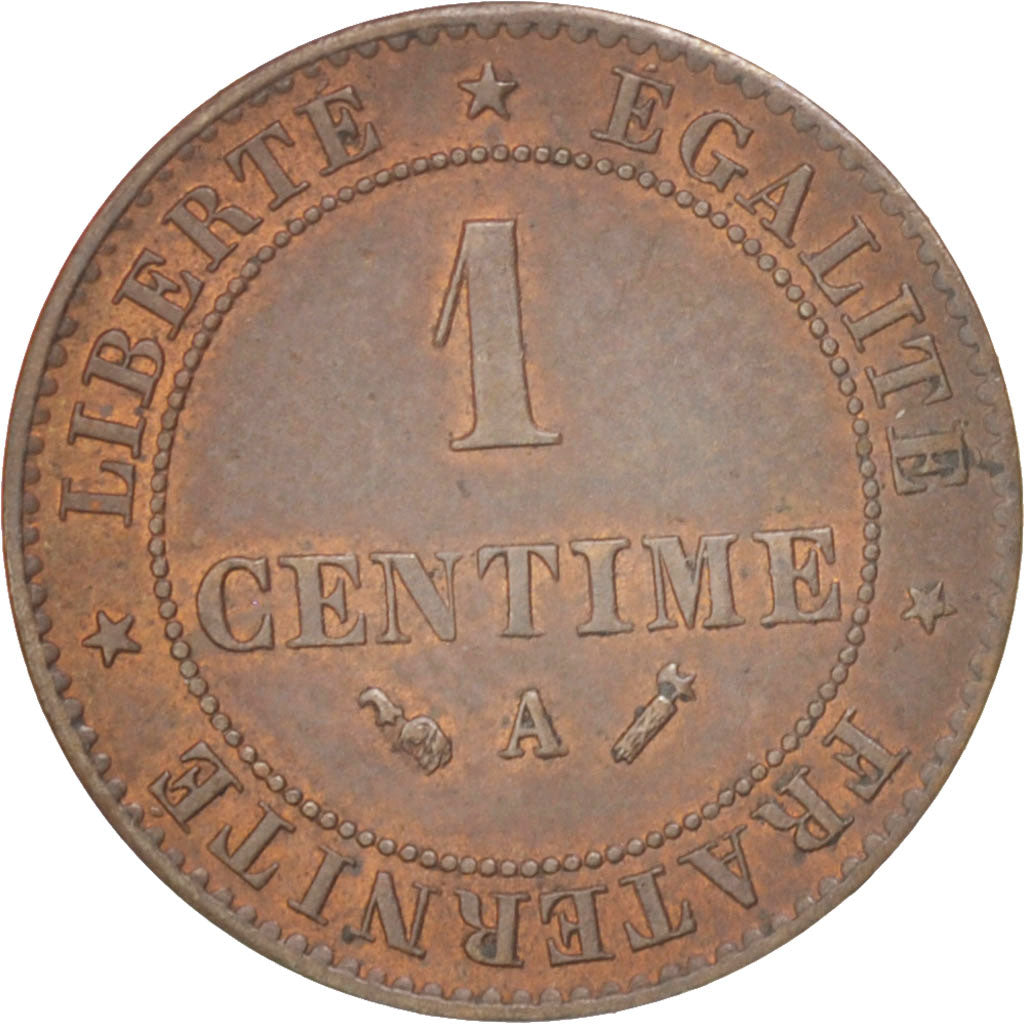 Coin, France, Cérès, Centime, 1886, Paris, AU(50-53), Bronze, KM:826.1