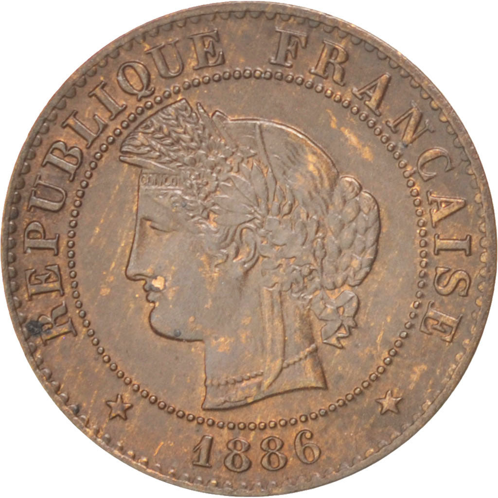 Coin, France, Cérès, Centime, 1886, Paris, AU(50-53), Bronze, KM:826.1