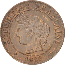 Coin, France, Cérès, Centime, 1886, Paris, AU(50-53), Bronze, KM:826.1