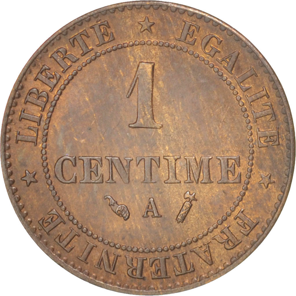 Coin, France, Cérès, Centime, 1886, Paris, AU(50-53), Bronze, KM:826.1
