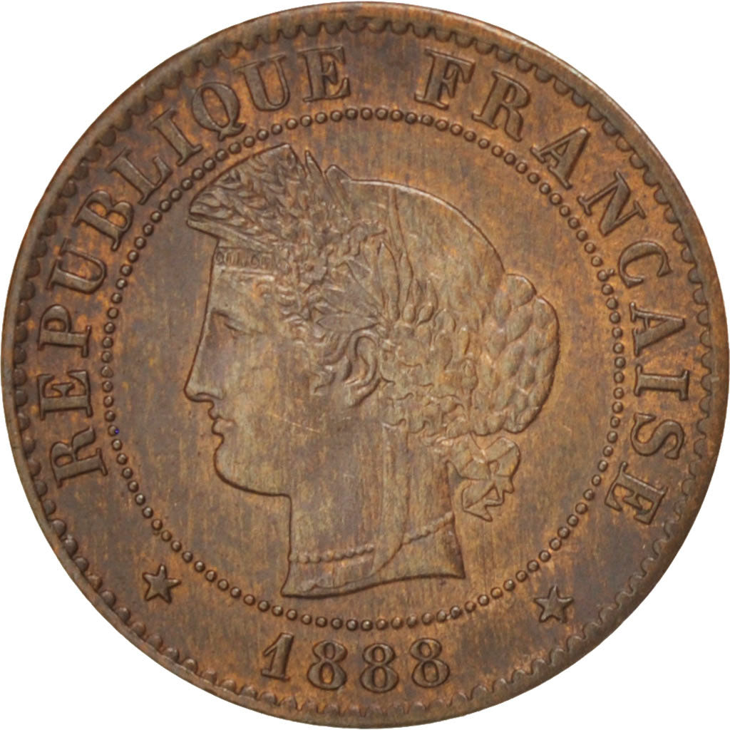 Coin, France, Cérès, Centime, 1888, Paris, AU(50-53), Bronze, KM:826.1