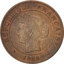 Monnaie, France, Cérès, Centime, 1888, Paris, TTB+, Bronze, KM:826.1