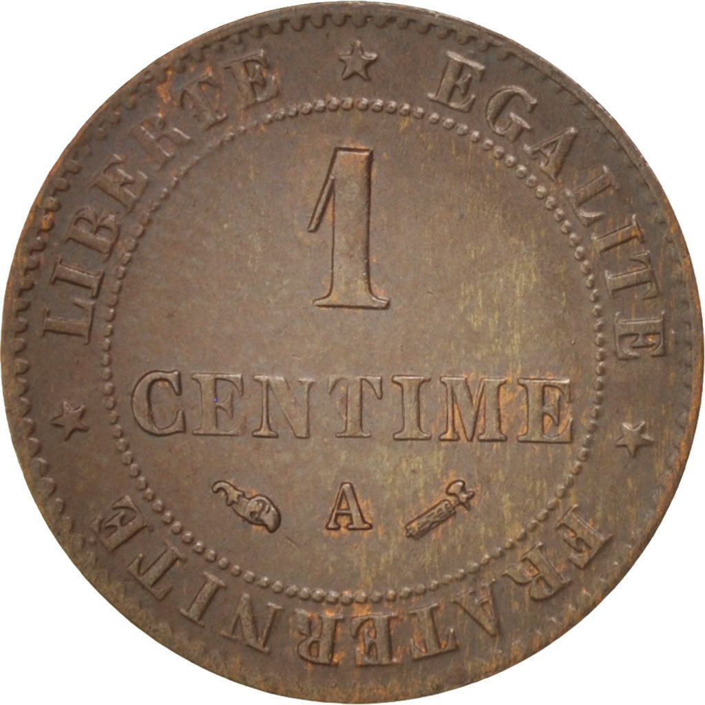 Coin, France, Cérès, Centime, 1888, Paris, AU(50-53), Bronze, KM:826.1
