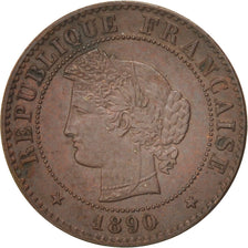 Coin, France, Cérès, Centime, 1890, Paris, EF(40-45), Bronze, KM:826.1