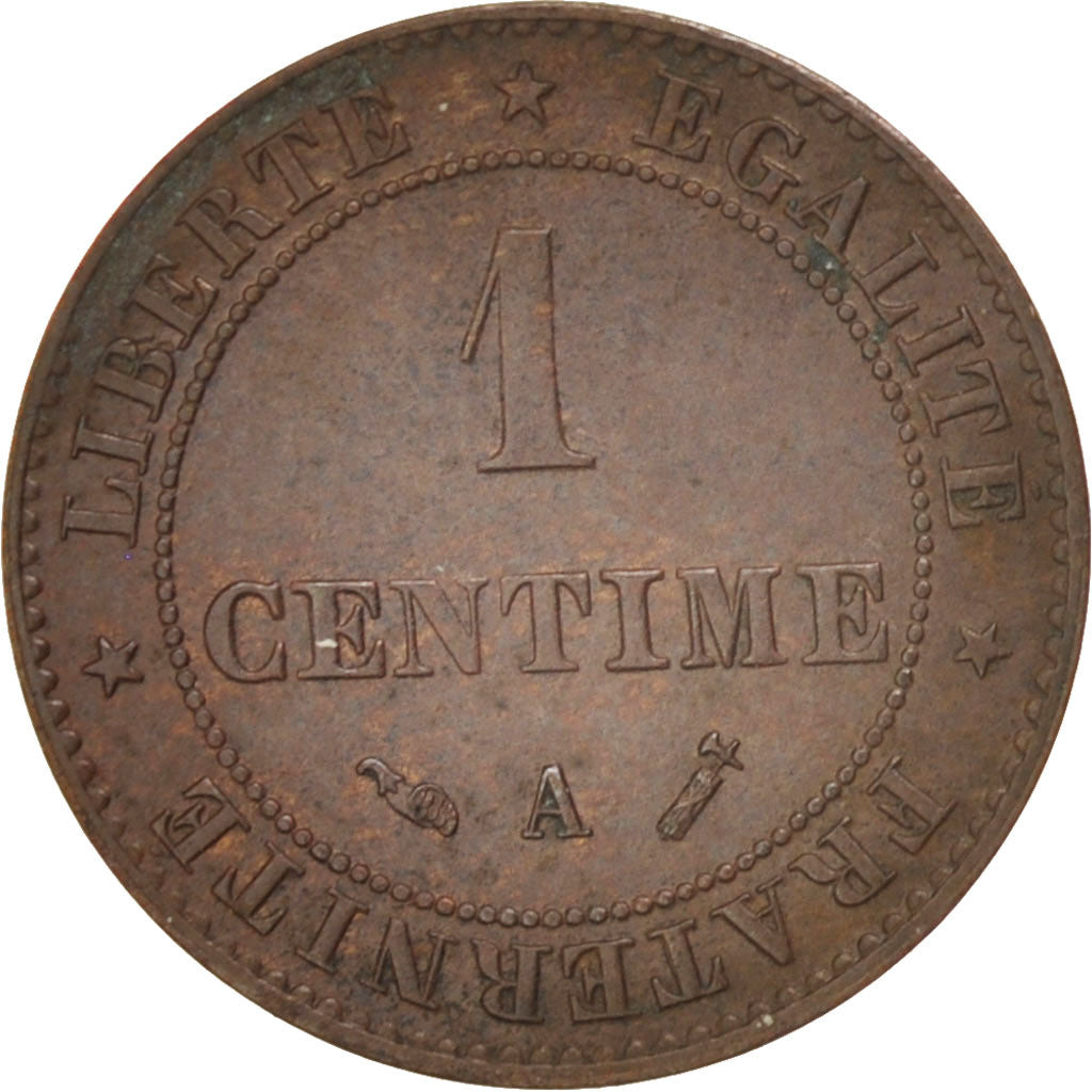Coin, France, Cérès, Centime, 1890, Paris, EF(40-45), Bronze, KM:826.1