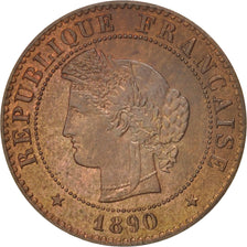 Munten, Frankrijk, Cérès, Centime, 1890, Paris, PR, Bronze, KM:826.1
