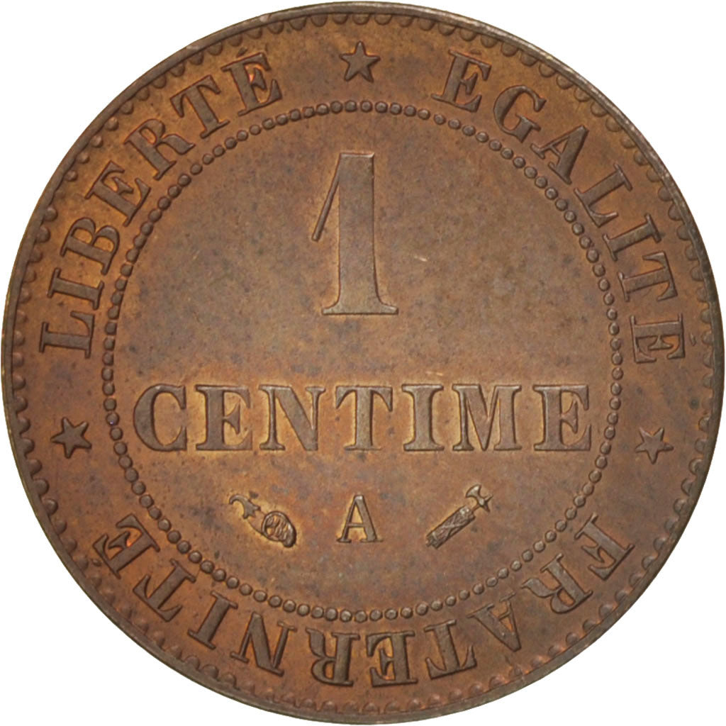 Coin, France, Cérès, Centime, 1890, Paris, AU(55-58), Bronze, KM:826.1