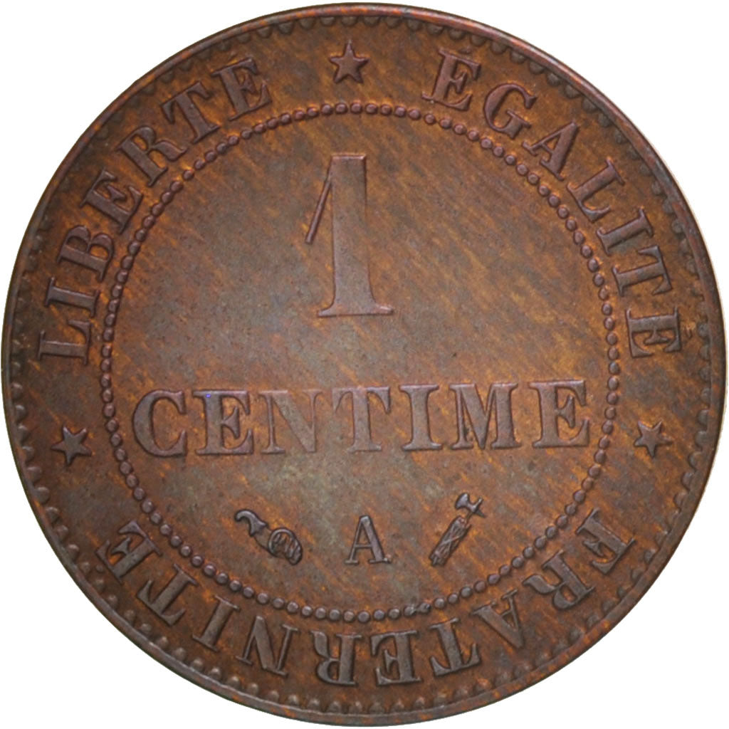 Coin, France, Cérès, Centime, 1891, Paris, AU(50-53), Bronze, KM:826.1
