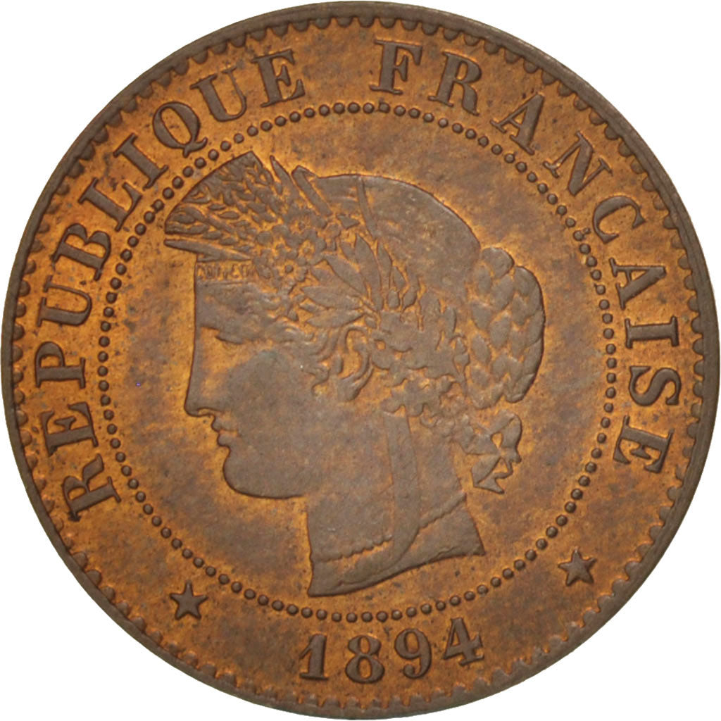 France, Cérès, Centime, 1894, Paris, AU(55-58), Bronze, KM:826.1, Gadoury:88