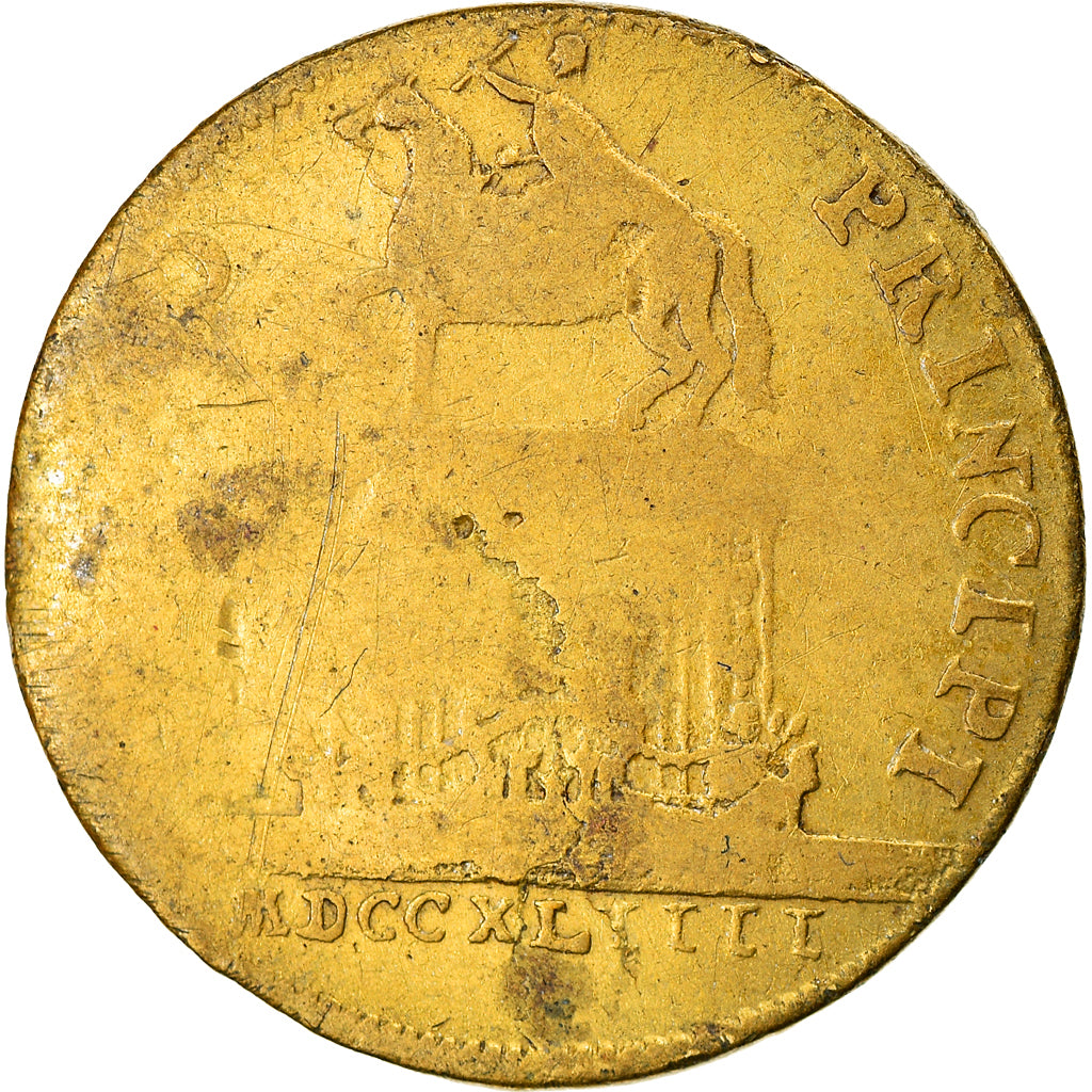 France, Token, Louis XV, Statue de Louis XV à Bordeaux, History, 1744