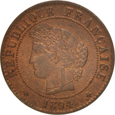 Frankreich, Cérès, Centime, 1894, Paris, VZ, Bronze, KM:826.1, Gadoury:88
