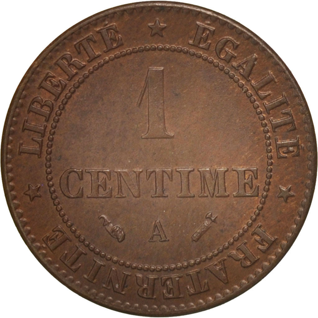 France, Cérès, Centime, 1894, Paris, AU(55-58), Bronze, KM:826.1, Gadoury:88