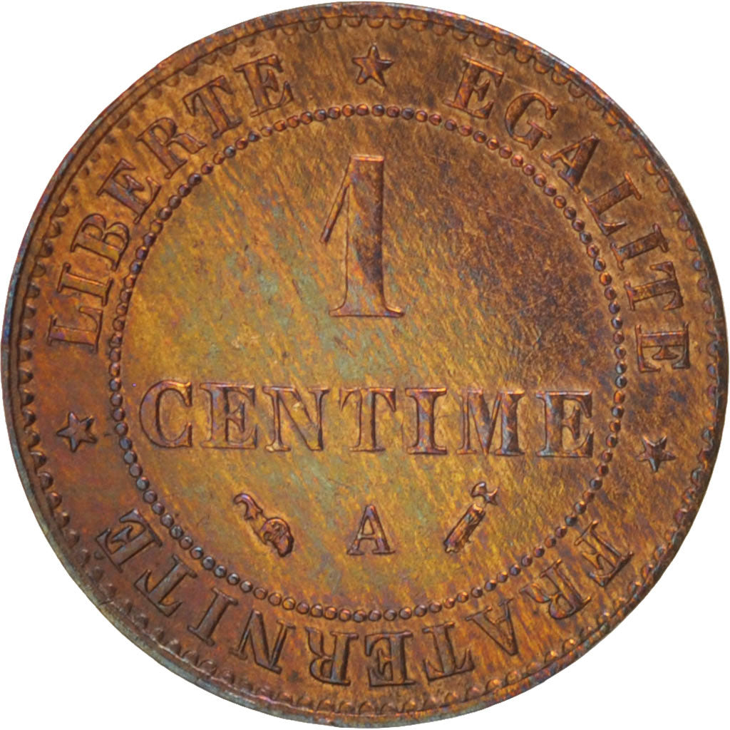 Francia, Cérès, Centime, 1895, Paris, BB+, Bronzo, KM:826.1, Gadoury:88