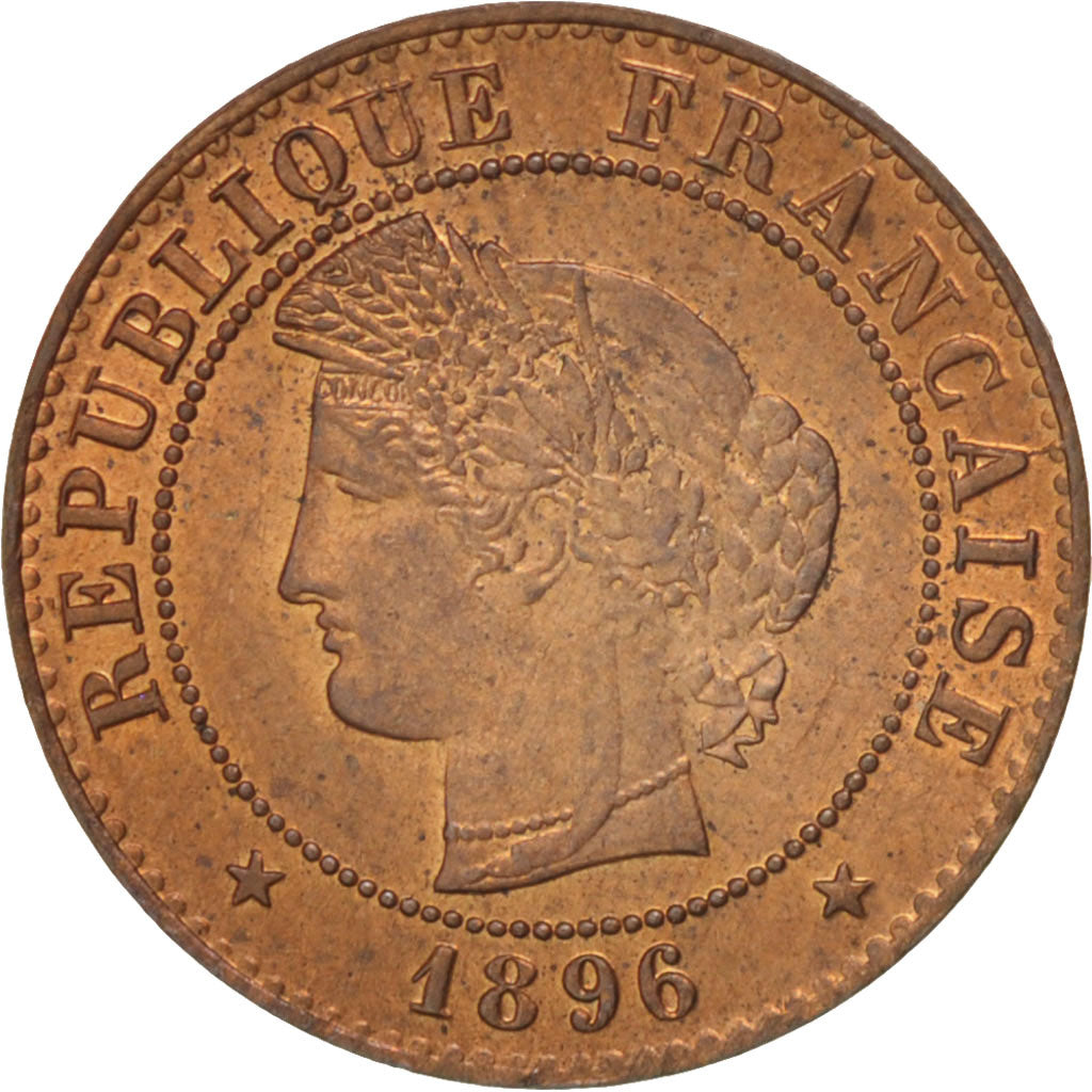 Coin, France, Cérès, Centime, 1896, Paris, MS(60-62), Bronze, KM:826.1