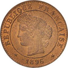 Moneda, Francia, Cérès, Centime, 1896, Paris, EBC+, Bronce, KM:826.1