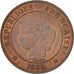 Monnaie, France, Cérès, 2 Centimes, 1886, Paris, SUP+, Bronze, KM:827.1