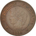 France, Cérès, 2 Centimes, 1886, Paris, EF(40-45), Bronze, KM:827.1