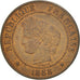 France, Cérès, 2 Centimes, 1888, Paris, AU(50-53), Bronze, KM:827.1