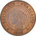 Monnaie, France, Cérès, 2 Centimes, 1890, Paris, SUP, Bronze, KM:827.1