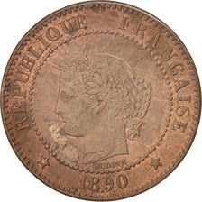 Coin, France, Cérès, 2 Centimes, 1890, Paris, EF(40-45), Bronze, KM:827.1