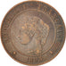 Monnaie, France, Cérès, 2 Centimes, 1893, Paris, TTB, Bronze, KM:827.1