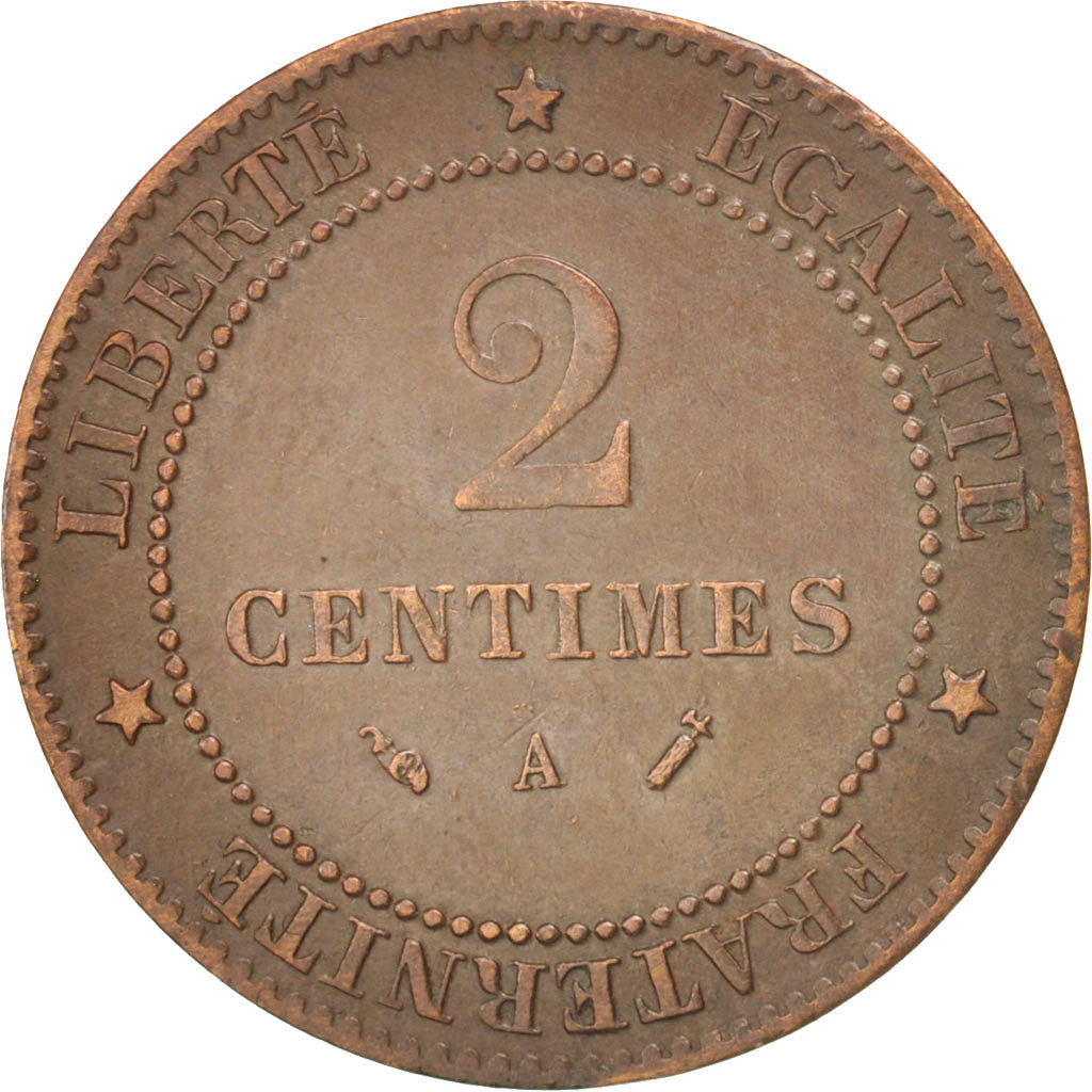 Coin, France, Cérès, 2 Centimes, 1893, Paris, EF(40-45), Bronze, KM:827.1