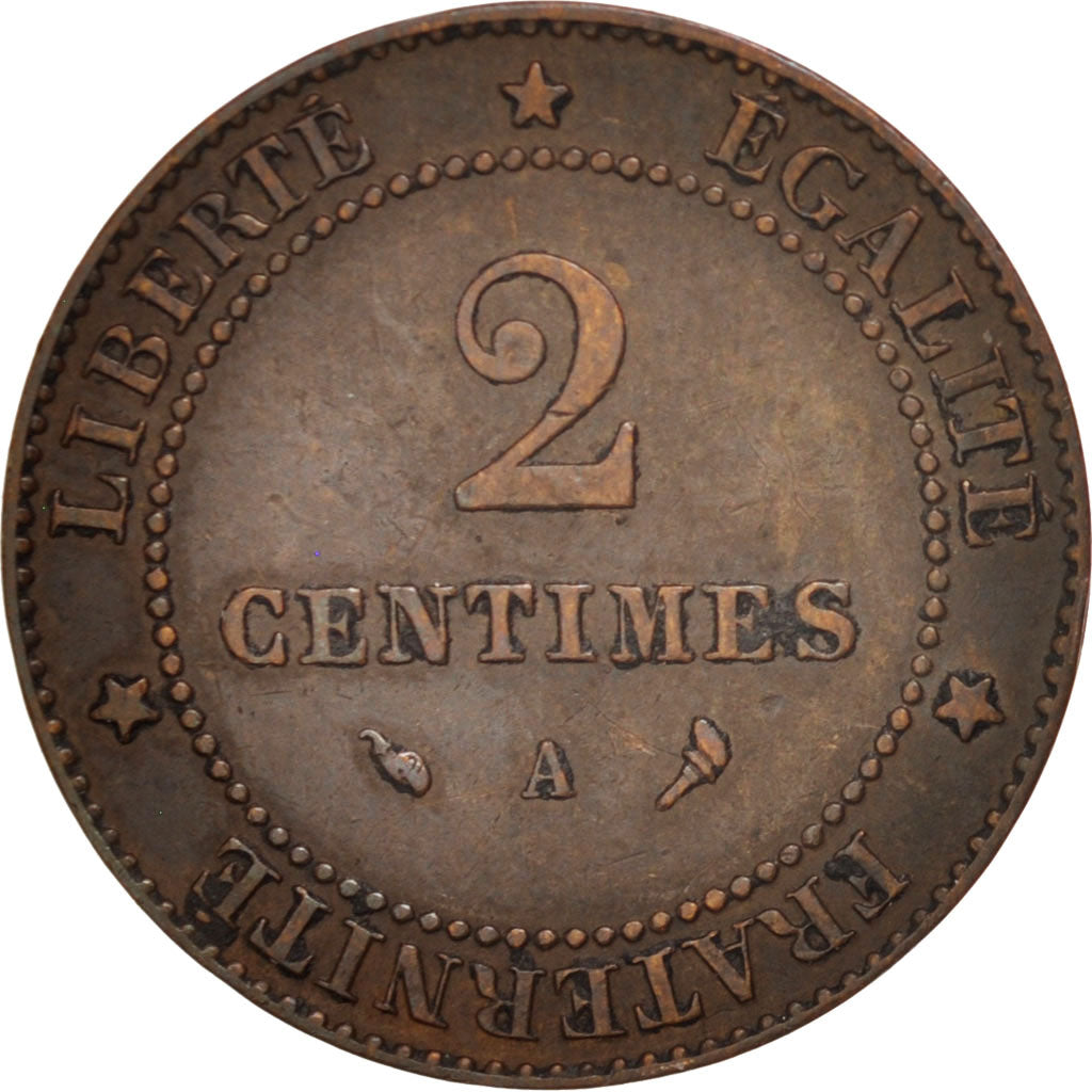 Coin, France, Cérès, 2 Centimes, 1897, Paris, EF(40-45), Bronze, KM:827.1