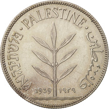 Coin, Palestine, 100 Mils, 1939, AU(55-58), Silver, KM:7