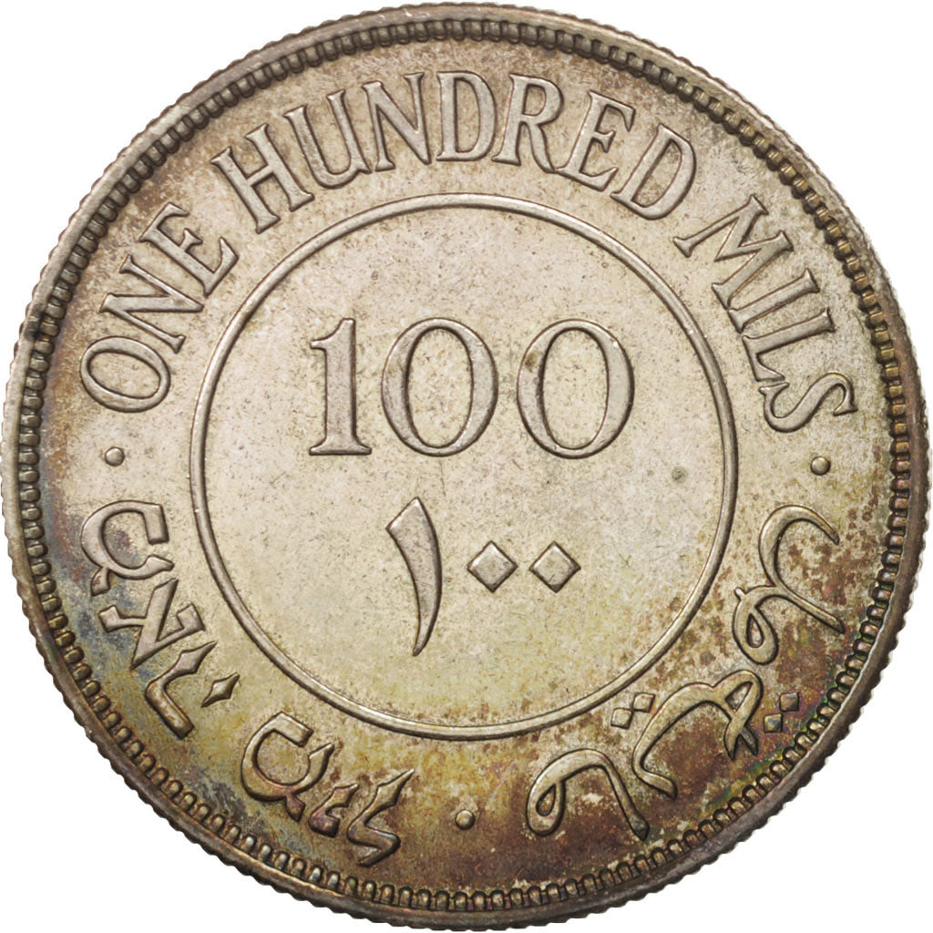 Coin, Palestine, 100 Mils, 1939, AU(55-58), Silver, KM:7