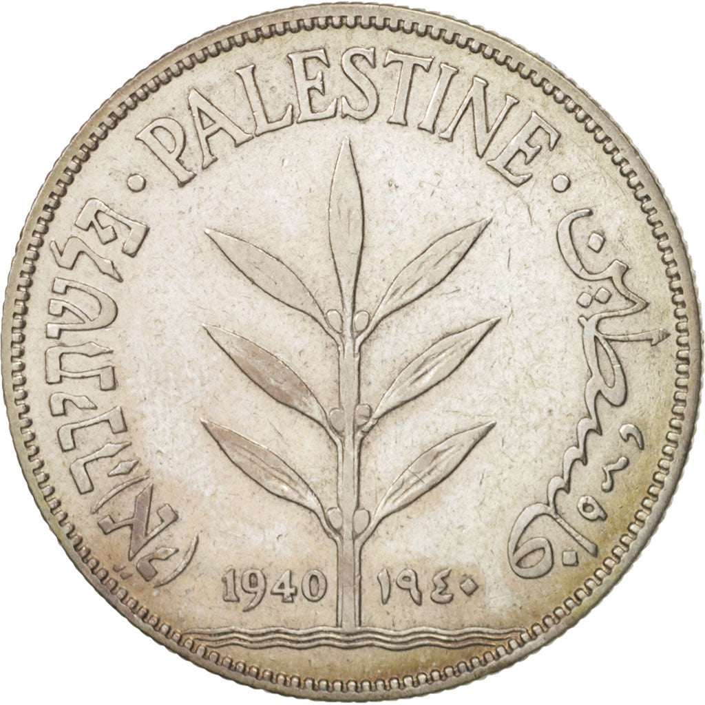 Coin, Palestine, 100 Mils, 1940, EF(40-45), Silver, KM:7