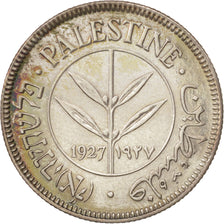 Palästina, 50 Mils, 1927, VZ, Silber, KM:6
