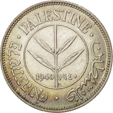 Monnaie, Palestine, 50 Mils, 1940, TTB+, Argent, KM:6