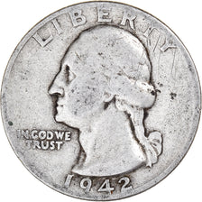 Monnaie, États-Unis, Washington Quarter, Quarter, 1942, U.S. Mint