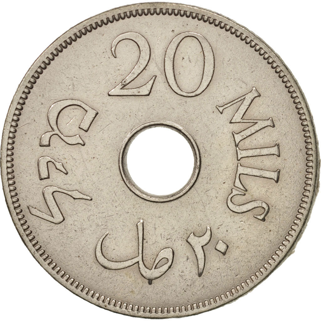 Coin, Palestine, 20 Mils, 1940, EF(40-45), Copper-nickel, KM:5