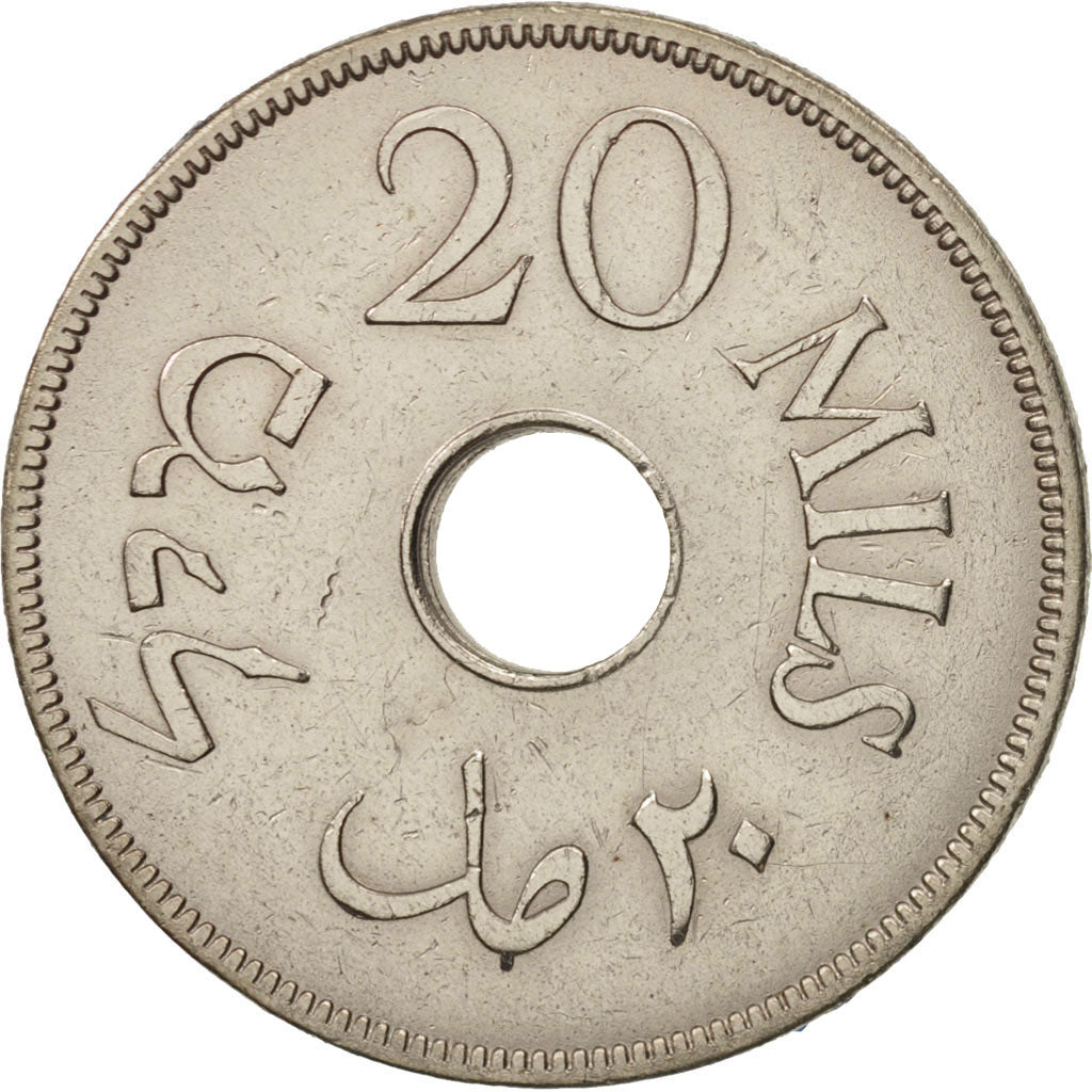 Palestine, 20 Mils, 1941, EF(40-45), Copper-nickel, KM:5