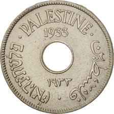 Palestine, 10 Mils, 1933, TTB, Copper-nickel, KM:4