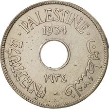 Palestine, 10 Mils, 1934, EF(40-45), Copper-nickel, KM:4