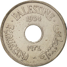 Palestine, 10 Mils, 1934, TTB, Copper-nickel, KM:4