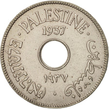 Palestine, 10 Mils, 1937, EF(40-45), Copper-nickel, KM:4