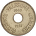 Palestine, 10 Mils, 1942, EF(40-45), Copper-nickel, KM:4