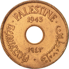 Palestine, 10 Mils, 1943, EF(40-45), Bronze, KM:4a